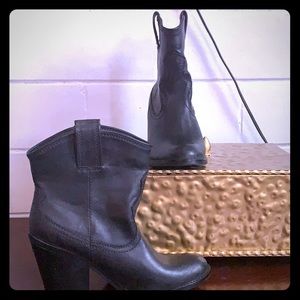 Short Black Cowboy Boots